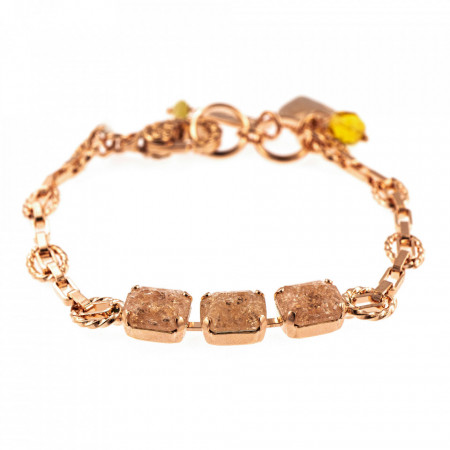 Bratara placata cu Aur roz de 24K, cu cristale Swarovski, Breakfast at Tiffany’s | 4154/1-362ICERG
