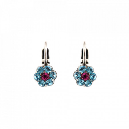 Cercei placati cu Argint 925, cu cristale Swarovski, Spring Flowers | 1166/1-2141SP6-Multicolor-5374