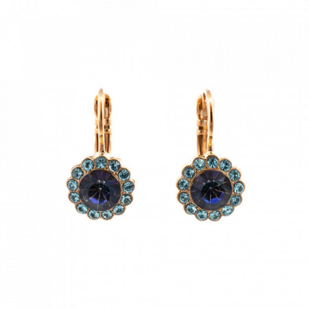 Cercei placati cu Aur roz de 24K, cu cristale Swarovski, Cotton Candy - The Sweet Life | 1133-144RG6-Multicolor-2024