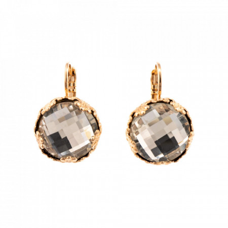 Cercei placati cu Aur roz de 24K, cu cristale Swarovski, On a Clear Day | 1374-001ARG6-Transparent-5454