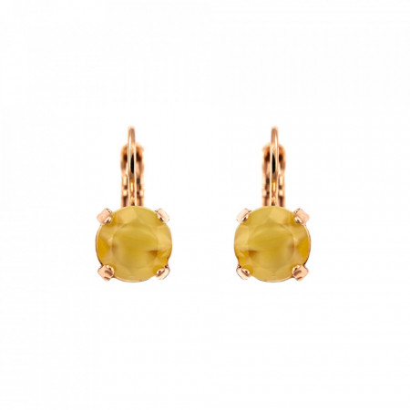 Cercei placati cu Aur roz de 24K, cu cristale Swarovski, Yellow Brick Road | 1440-84RRG6-Galben-5984