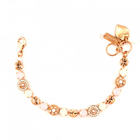 Bratara placata cu Aur roz de 24K, cu cristale Swarovski, Tiara Day | 4044-2333RG-Multicolor-1055