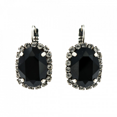 Cercei placati cu Argint 925, cu cristale Swarovski, Check Mate | 1090/1-280-1SP6-Multicolor-1815