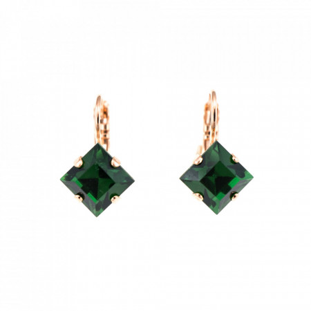 Cercei placati cu Aur roz de 24K, cu cristale Swarovski, Luck | 1002-373RG6-Multicolor-1265