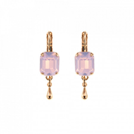 Cercei placati cu Aur roz de 24K, cu cristale Swarovski, Tiara Day | 1040/4-395RG6-Roz-1505