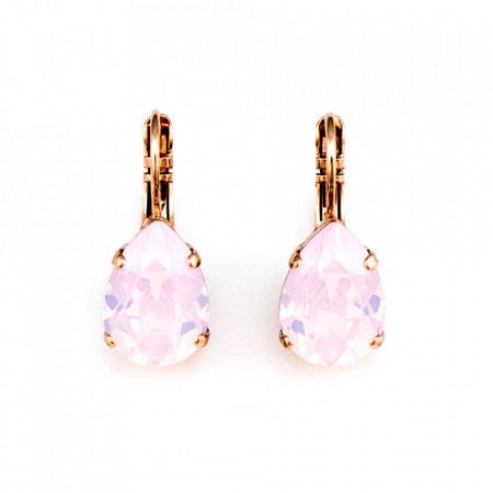 Cercei placati cu Aur roz de 24K, cu cristale Swarovski, Elizabeth | 1032/1-395RG6-Roz-1396