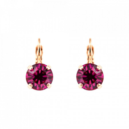 Cercei placati cu Aur roz de 24K, cu cristale Swarovski, Happy Days | 1440-502RG6-Roz-5976