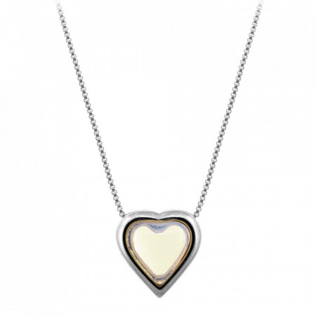 Colier placat cu argint - Colorful Love si piatra semipretioasa Piatra Lunii-Alb-7776