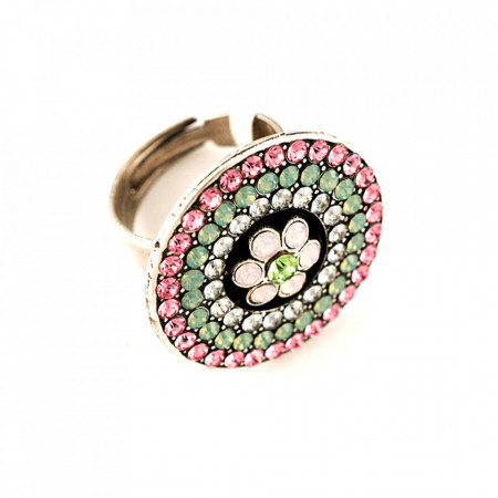Inel placat cu Argint 925, cu cristale Swarovski, California Dreaming | 7078/1-1028SP-Multicolor-7516