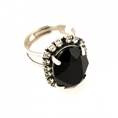 Inel placat cu Argint 925, cu cristale Swarovski, Check Mate | 7090/1-280-1SP-Multicolor-7556