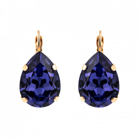 Cercei placati cu Aur roz de 24K, cu cristale Swarovski, Romance | 1098/5-539RG6-Mov-1867
