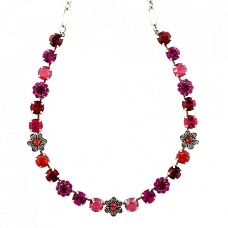 Colier placat cu Argint 925, cu cristale Swarovski, FireFly | 3068/4SO2-M2140SP-Rosu-6297