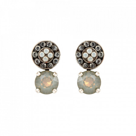 Cercei placati cu Argint 925, cu cristale Swarovski, Forever | 1158-1049SP2-Multicolor-5348