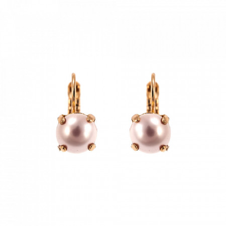 Cercei placati cu Aur roz de 24K, cu cristale Swarovski, Antigua | 1440-12132RG6-Roz-5748
