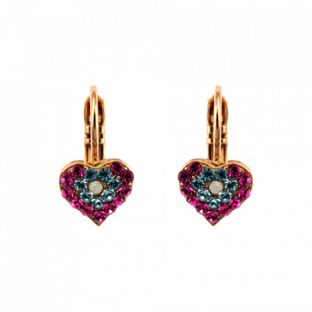 Cercei placati cu Aur roz de 24K, cu cristale originale, Memories of Montmartre | 1322/5-1146RG6