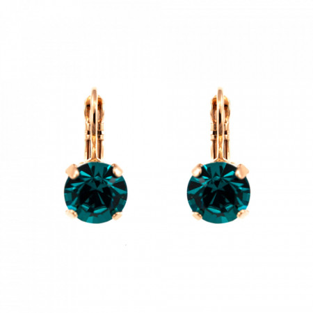 Cercei placati cu Aur roz de 24K, cu cristale Swarovski, Spring Flowers | 1440-229RG6-Multicolor-5948