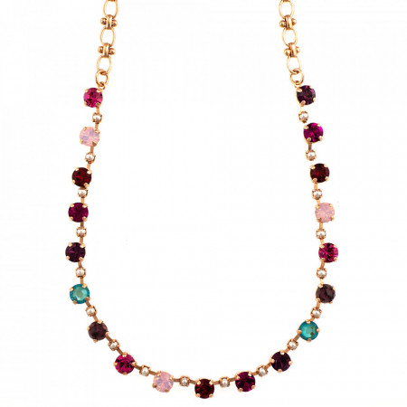 Colier placat cu Aur roz de 24K, cu cristale originale, Take my Breath Away | 3173/6-M1156RG