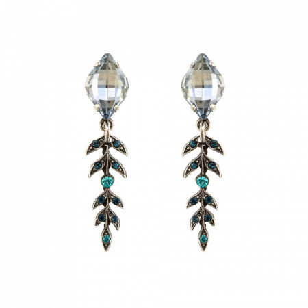 Cercei placati cu Argint 925, cu cristale Swarovski, Nightfall | 1628-1114SP2-Albastru-6149