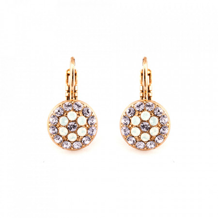 Cercei placati cu Aur roz de 24K, cu cristale Swarovski, Elizabeth | 1416-M83371RG6-Multicolor-5639