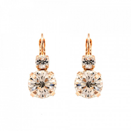 Cercei placati cu Aur roz de 24K, cu cristale Swarovski, On a Clear Day | 1037-001001RG6-Transparent-1439