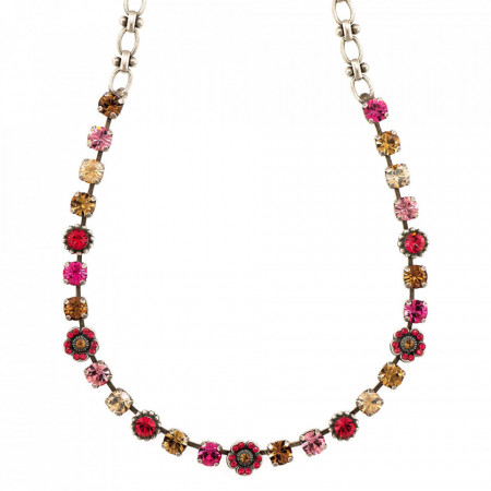 Colier placat cu Argint 925, cu cristale Swarovski, Twilight | 3504/2-1115SP-Multicolor-6259
