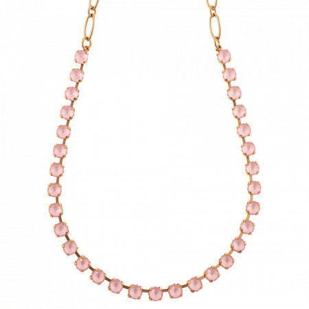 Colier placat cu Aur roz de 24K, cu cristale Swarovski, Powder Rose | 3430-121121RG-Roz-6239