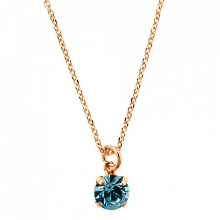 Pandantiv cu lant placat cu Aur roz de 24K, cu cristale originale, Memories of Montmartre | 5440-202RG