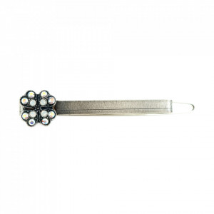 Agrafa de par placata cu Argint 925, cu cristale Swarovski, On a Clear Day | 9012-001SP-Transparent-6190