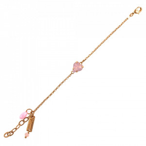 Bratara placata cu Aur roz de 24K, cu cristale Swarovski, Antigua | 4100/2-395RG-Roz-940