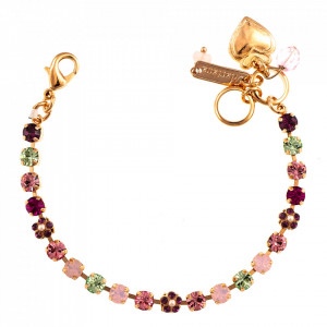 Bratara placata cu Aur roz de 24K, cu cristale originale, Take my Breath Away | 4008-1156RG