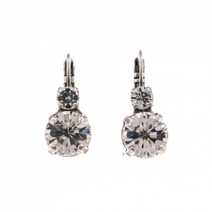 Cercei placati cu Argint 925, cu cristale Swarovski, On a Clear Day | 1037-001001SP6-Transparent-1440