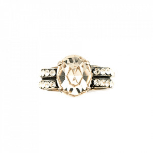 Inel placat cu Argint 925, cu cristale Swarovski, On a Clear Day | 7123-001001SP-Transparent-8220