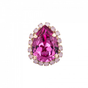 Inel placat cu Aur roz de 24K, cu cristale Swarovski, California Dreaming | 7098-1063RG-Roz-8890