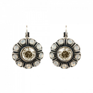 Cercei placati cu Argint 925, cu cristale Swarovski, Forever | 1205-5087SP6-Alb-5511