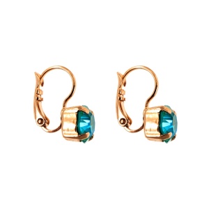 Cercei placati cu Aur roz de 24K, cu cristale originale, Candy | 1440-142RG6