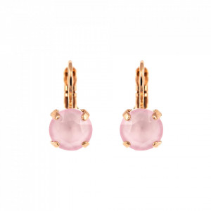 Cercei placati cu Aur roz de 24K, cu cristale Swarovski, Lavender | 1440-121RG6-Roz-5751