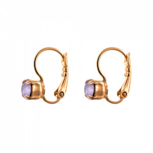 Cercei placati cu Aur roz de 24K, cu cristale Swarovski, Romance | 1425-37114RG6-Mov-6041