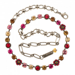 Colier placat cu Argint 925, cu cristale Swarovski, Twilight | 3504/2-1115SP-Multicolor-6751