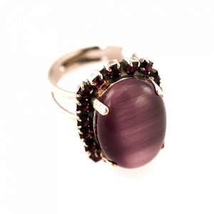 Inel placat cu Argint 925, cu cristale Swarovski, Bohemian Rhapsody | 7090/1-2044SP-Mov-7551