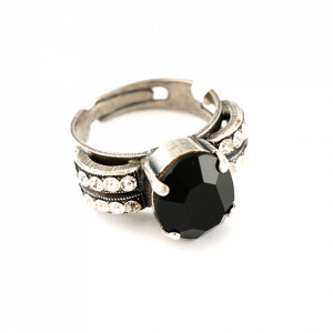 Inel placat cu Argint 925, cu cristale Swarovski, Check Mate | 7123-280-1SP-Multicolor-7651