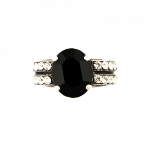 Inel placat cu Argint 925, cu cristale Swarovski, Check Mate | 7123-280-1SP-Multicolor-8261