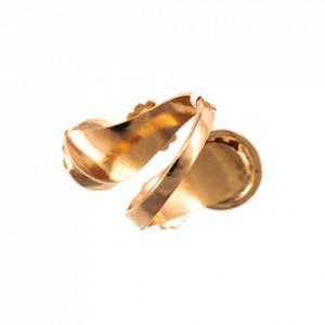 Inel placat cu Aur roz de 24K, cu cristale Swarovski, Nightfall | 7141/2-1114RG-Albastru-8341