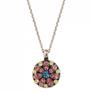 Pandantiv cu lant placat cu Argint 925, cu cristale Swarovski, Guardian Angel | 5212-323SP-Multicolor-6821