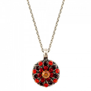 Pandantiv cu lant placat cu Argint 925, cu cristale Swarovski, Guardian Angel | 5212-3801SP-Rosu-6831
