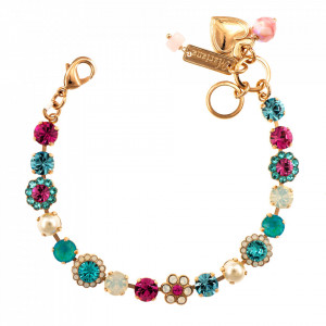 Bratara placata cu Aur roz de 24K, cu cristale originale, Memories of Montmartre | 4173/3-1146RG
