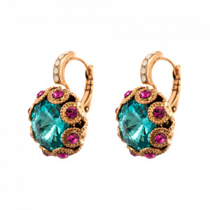 Cercei placati cu Aur roz de 24K, cu cristale originale, Memories of Montmartre | 1386-1146RG6
