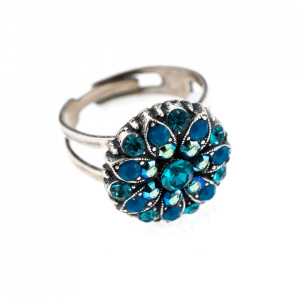 Inel placat cu Argint 925, cu cristale Swarovski, Guardian Angel | 7217-3322SP-Multicolor-7822