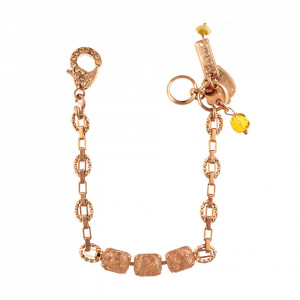 Bratara placata cu Aur roz de 24K, cu cristale Swarovski, Breakfast at Tiffany’s | 4154/1-362ICERG