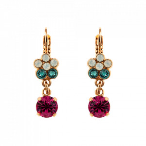 Cercei placati cu Aur roz de 24K, cu cristale originale, Memories of Montmartre | 1152/3-1146RG6