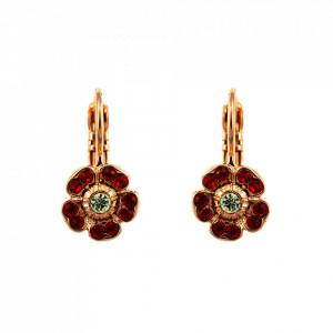 Cercei placati cu Aur roz de 24K, cu cristale originale, Take my Breath Away | 1504/2-1156RG6